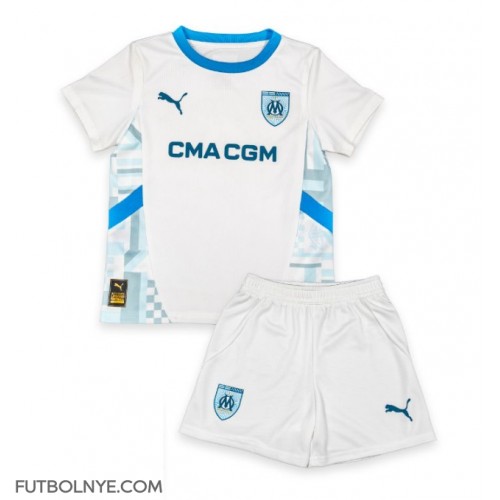 Camiseta Olympique de Marseille Primera Equipación para niños 2024-25 manga corta (+ pantalones cortos)